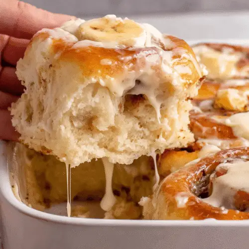 Cinnamon Banana Rolls with Cream Cheese Frosting Recipe