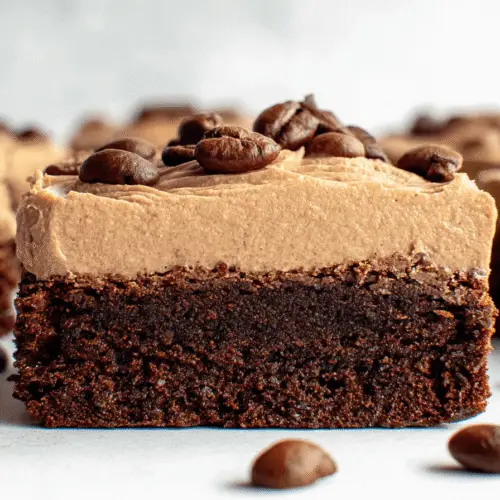 Coffee Brownies with Mocha Frosting Recipe