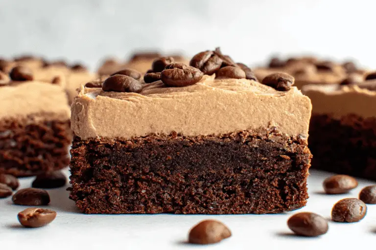 Coffee Brownies with Mocha Frosting Recipe