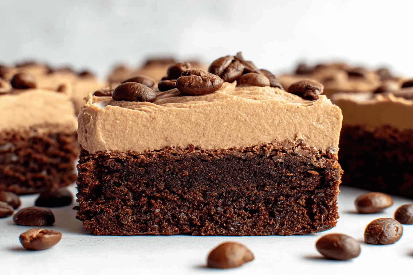 Coffee Brownies with Mocha Frosting Recipe