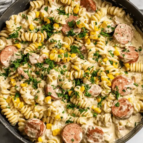 Cream Cheese Smoked Sausage Pasta Recipe