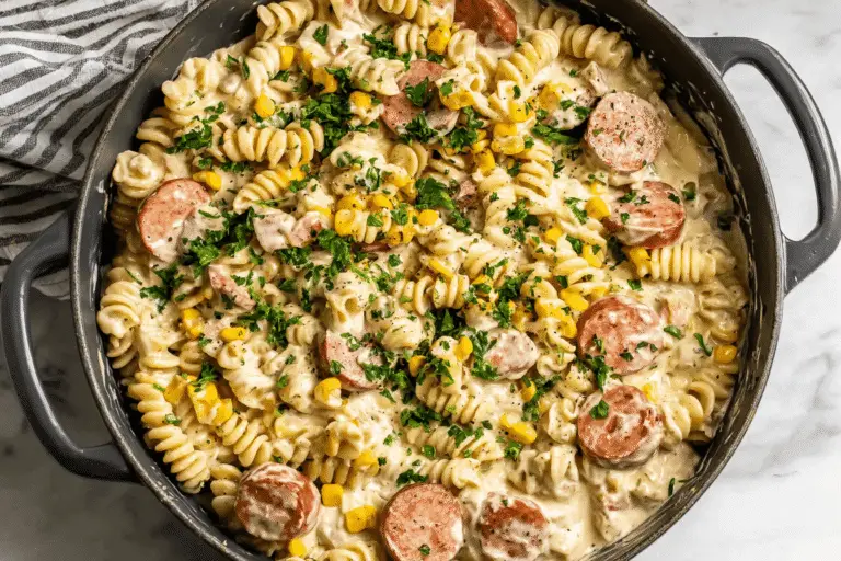 Cream Cheese Smoked Sausage Pasta Recipe