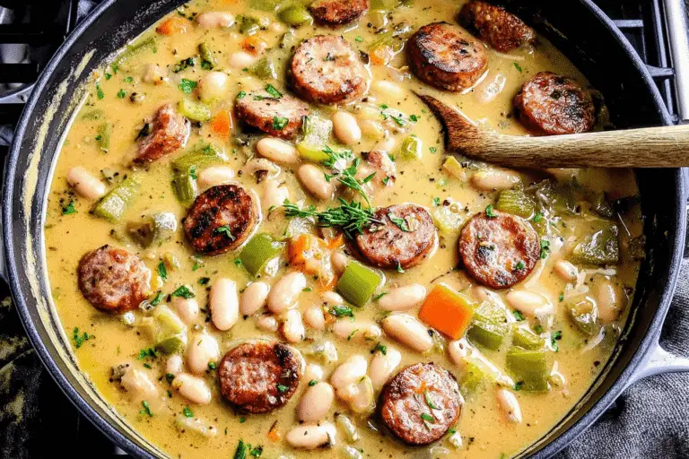 Creamy Bean Soup With Sausage Recipe