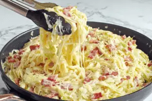 Creamy Cabbage Carbonara