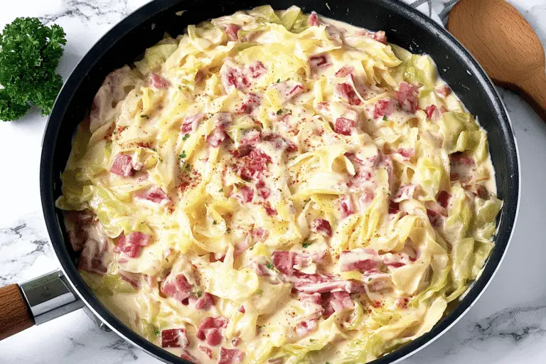 Creamy Cabbage Carbonara Recipe