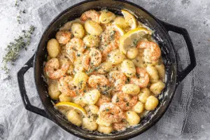 Creamy Lemon Gnocchi with Shrimp