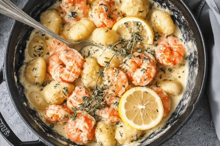 Creamy Lemon Gnocchi with Shrimp Recipe