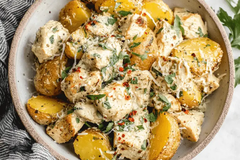 Creamy Parmesan Chicken and Potatoes Recipe
