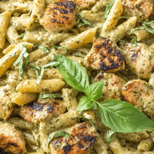 Creamy Pesto Chicken Pasta Recipe