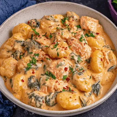 Creamy Salmon Gnocchi Recipe