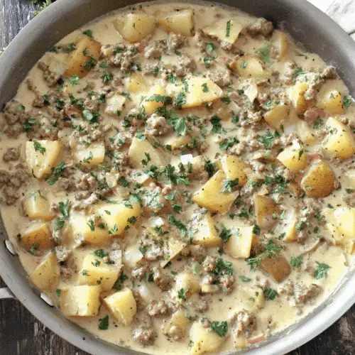 Creamy Sausage And Potatoes Recipe