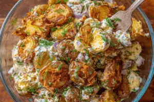 Crispy Smashed Potato Salad
