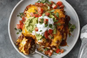 Dutch Oven Enchilada Casserole