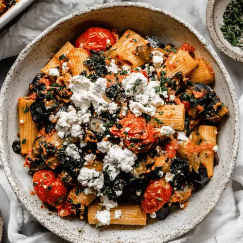 Eggplant Pasta Bake With Tomato & Zucchini Recipe