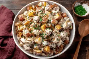 French Onion Potato Salad