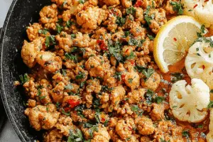 Garlic Butter Turkey With Cauliflower