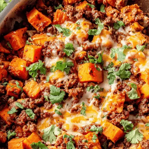 Ground Beef & Sweet Potato Skillet Recipe