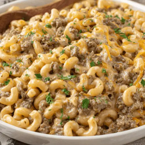 Hamburger Macaroni Pasta Recipe