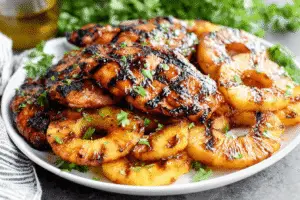 Hawaiian Chicken With Coconut Rice