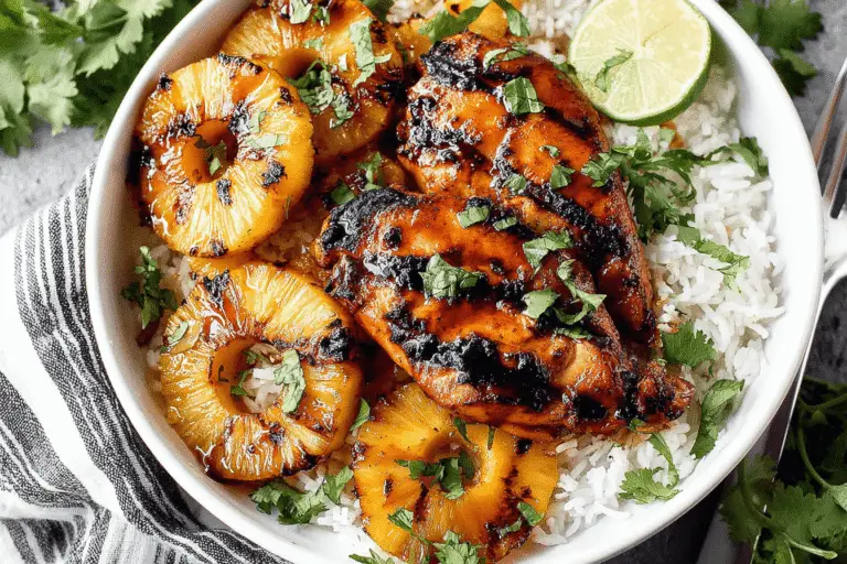 Hawaiian Chicken With Coconut Rice Recipe