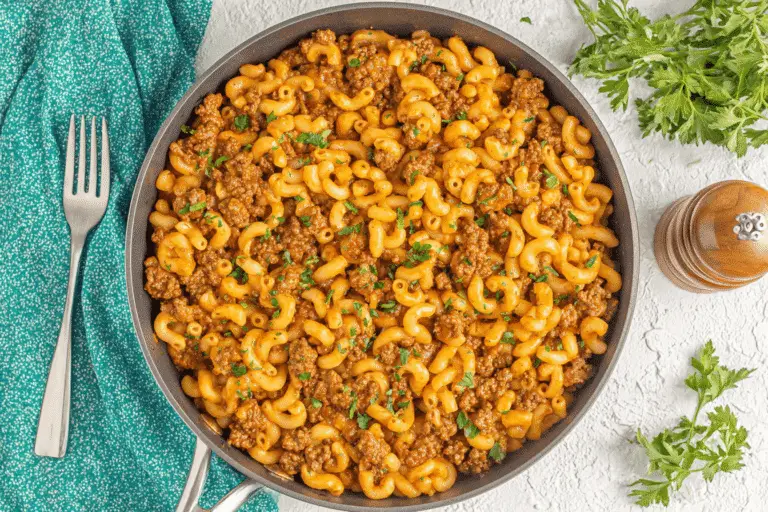 Hearty Beef Pasta Skillet Recipe