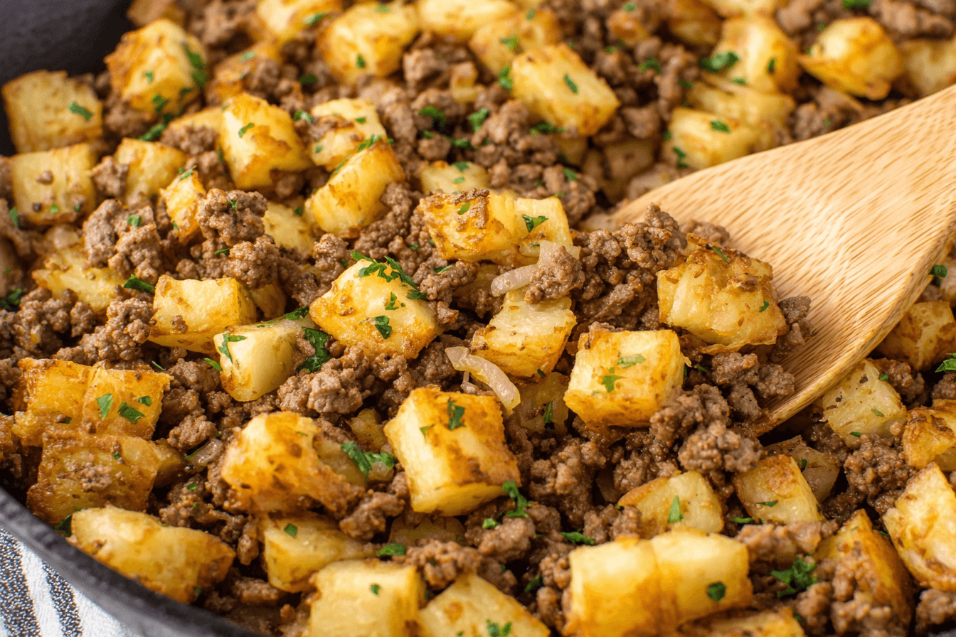 Hearty Ground Beef and Hashbrown Skillet Recipe