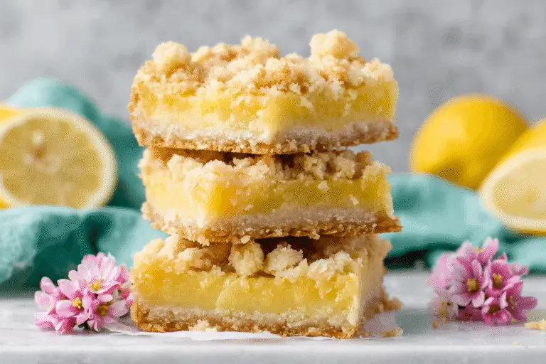 Homemade Lemon Crumb Bars Recipe