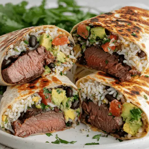 Juicy Steak Burritos Recipe