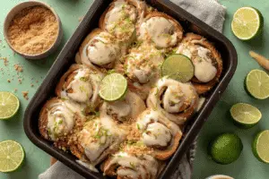 Key Lime Pie Rolls With Graham Cracker Crust