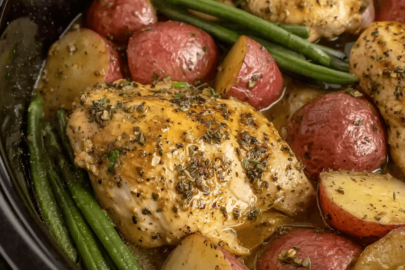 Lemon Garlic Chicken with Veggies Recipe