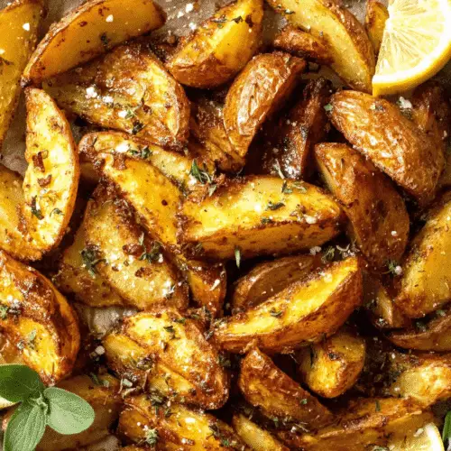 Lemon Garlic Roasted Potatoes Recipe