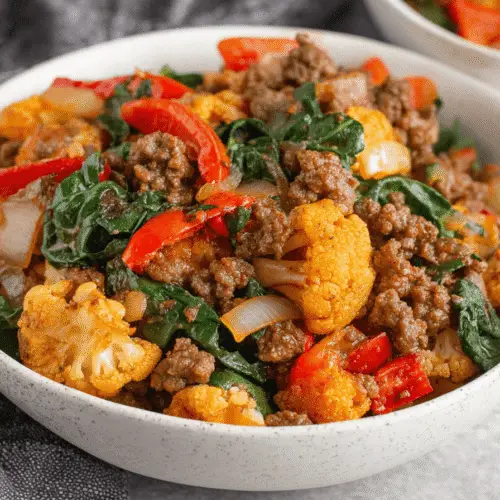Mexican-Inspired Ground Beef And Cauliflower Skillet Recipe