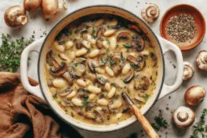 Mushroom and White Bean Stew