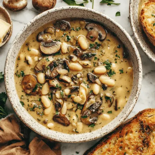 Mushroom and White Bean Stew Recipe