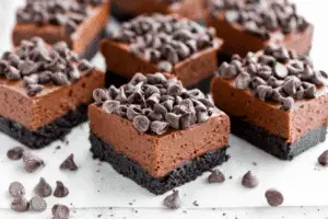 No-Bake Chocolate Oreo Cheesecake Bars