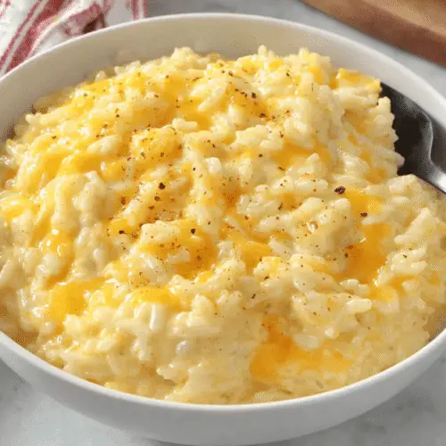 One Pan Cheesy Rice Recipe