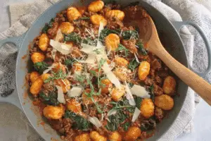 One-Pan Gnocchi with Spinach and Turkey