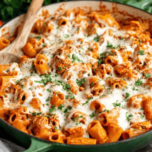 One Pot Chicken Parmesan Pasta Recipe