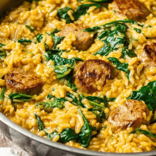One Pot Chicken Sausage And Rice Recipe
