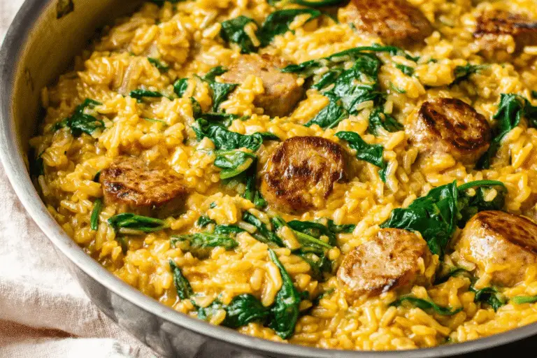 One Pot Chicken Sausage And Rice Recipe