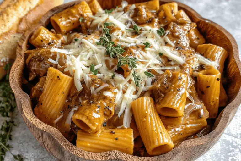 One Pot French Onion Pasta Recipe