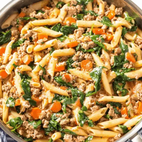One Pot Ground Turkey Pasta Recipe