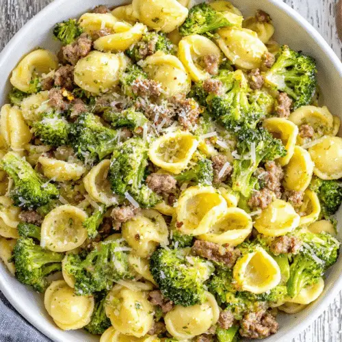 Orecchiette with Broccoli and Beef Recipe