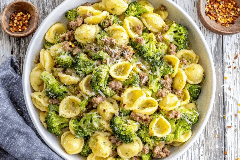 Orecchiette with Broccoli and Beef Recipe