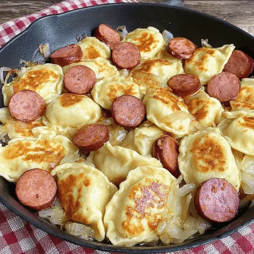 Pierogies and Kielbasa Skillet Recipe