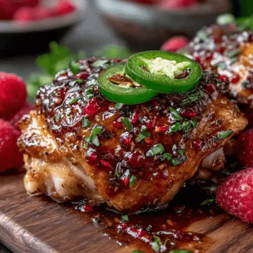Raspberry Glazed Chicken Thighs Recipe