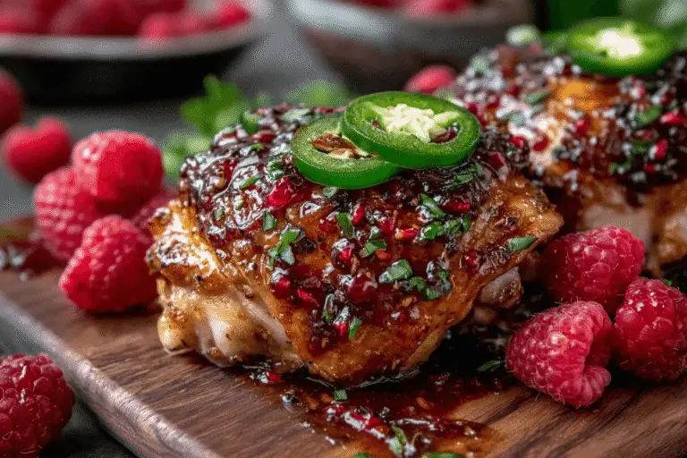 Raspberry Glazed Chicken Thighs Recipe