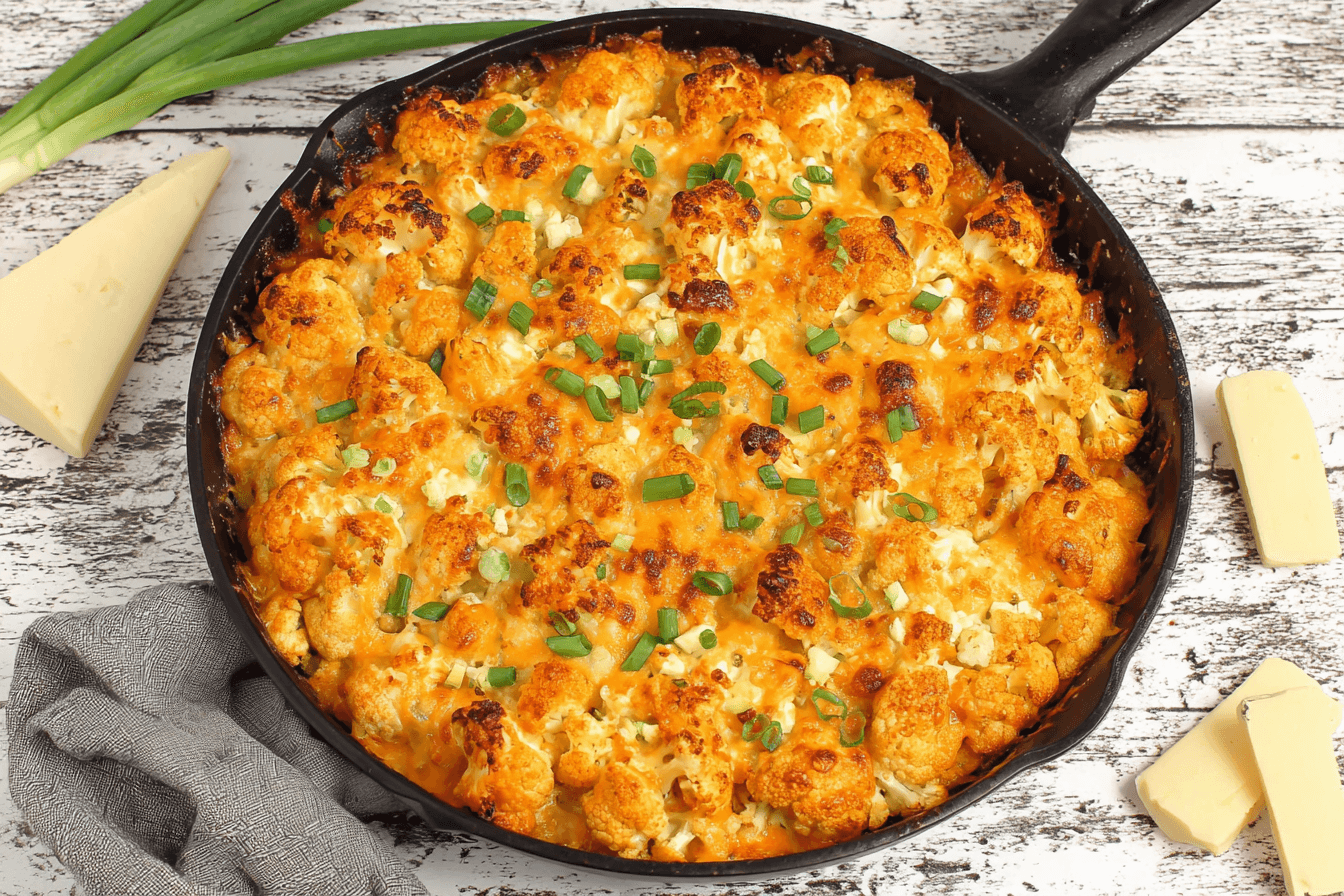 Roasted Cauliflower Buffalo Casserole Recipe