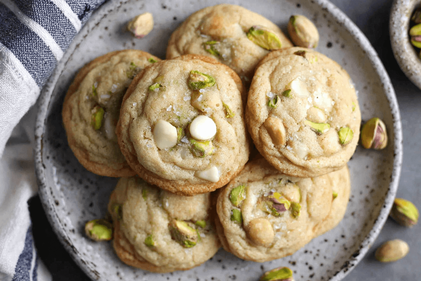 Salted Honey Pistachio Cookies Recipe