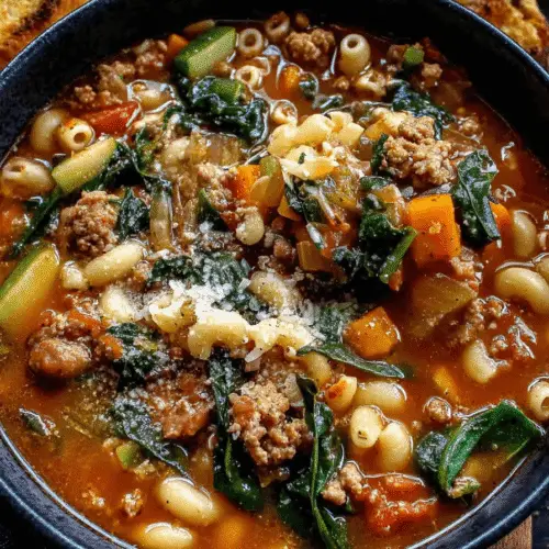 Sausage Minestrone Soup Recipe